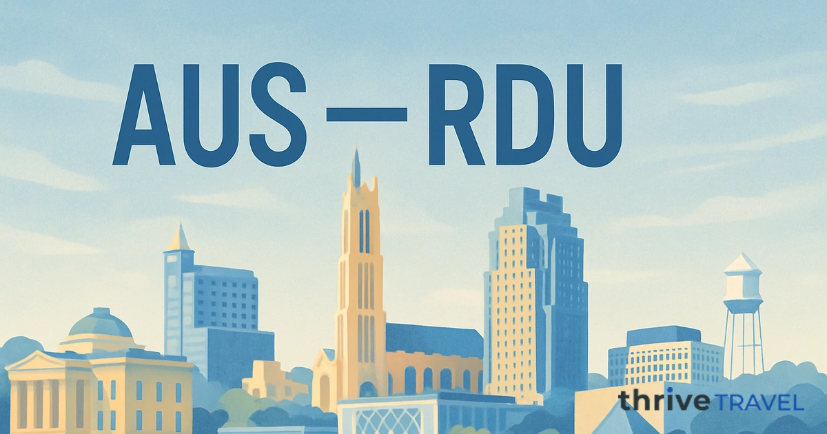 Austin to Raleigh