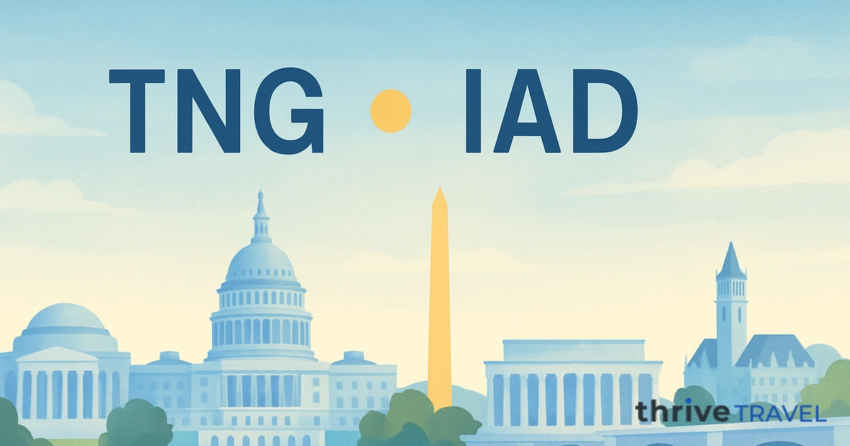 Tangier to Washington