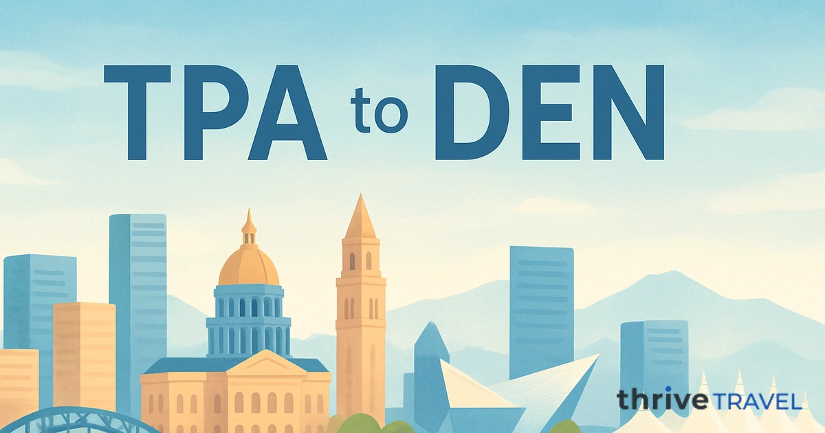 Tampa to Denver