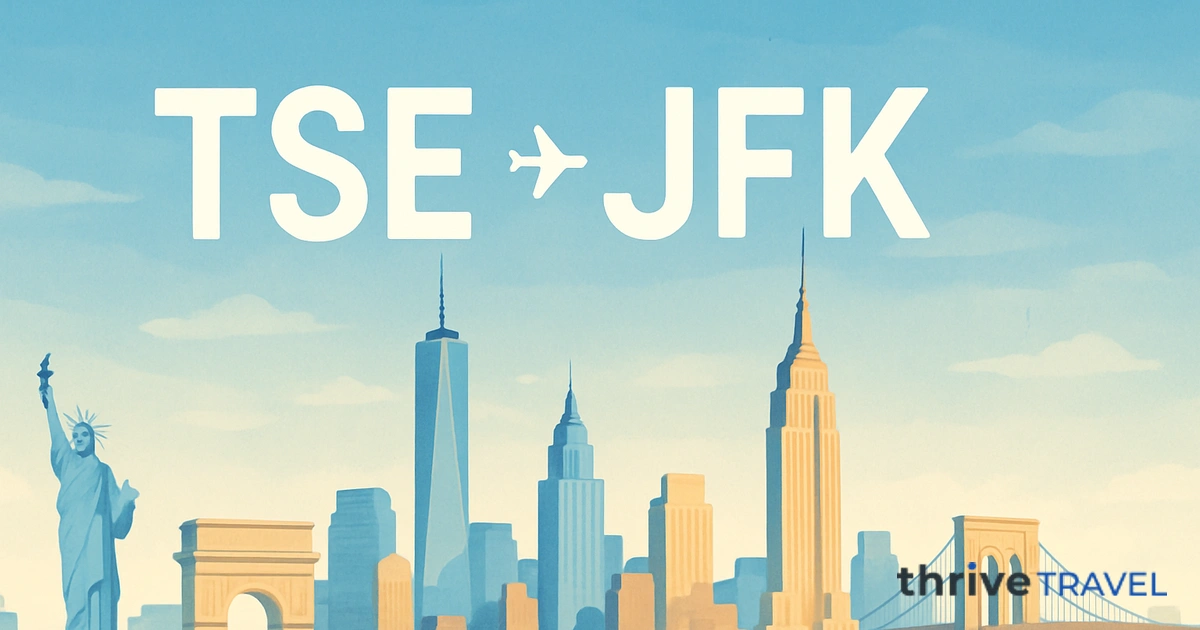 Astana to New York