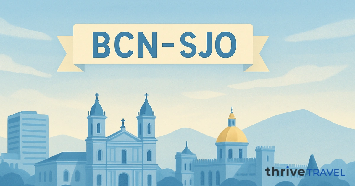 Barcelona to San José
