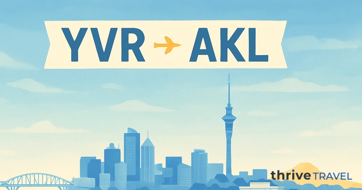 Vancouver to Auckland