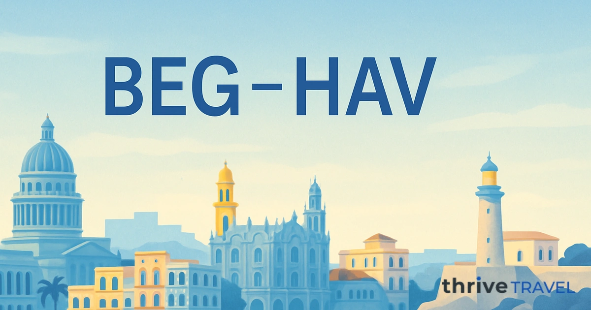 Belgrade to Havana