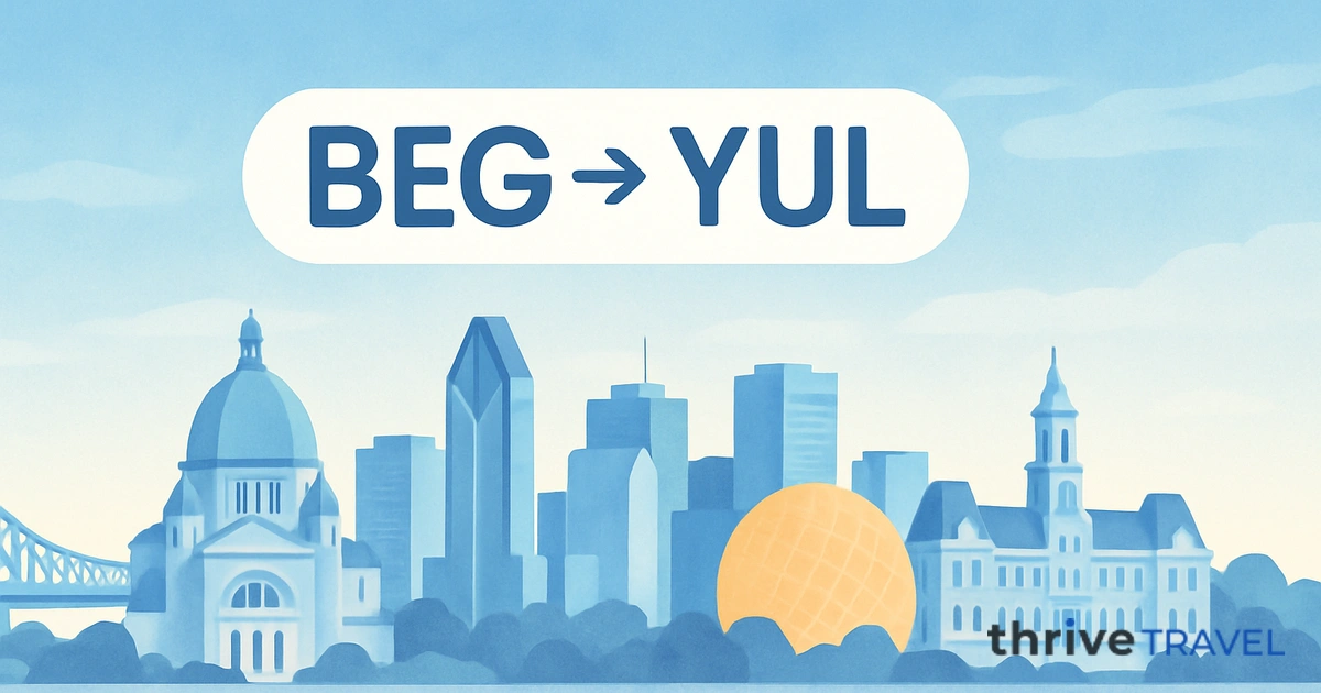 Belgrade to Montreal