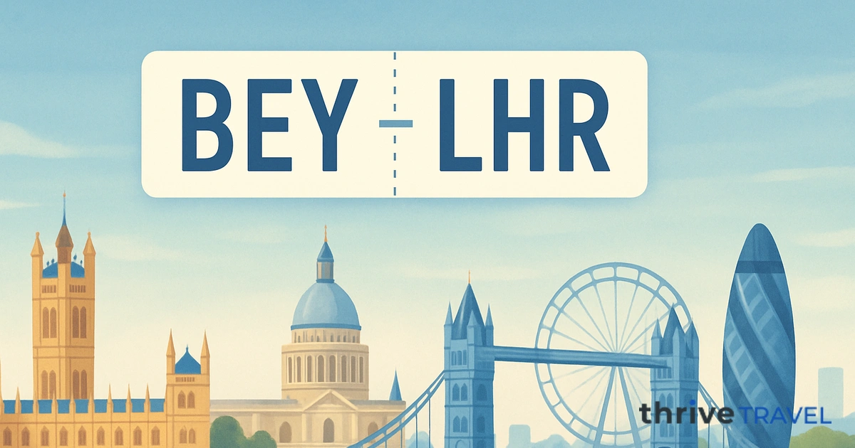Beirut to London