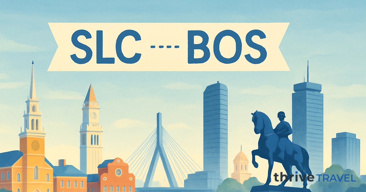 Salt Lake City to Boston
