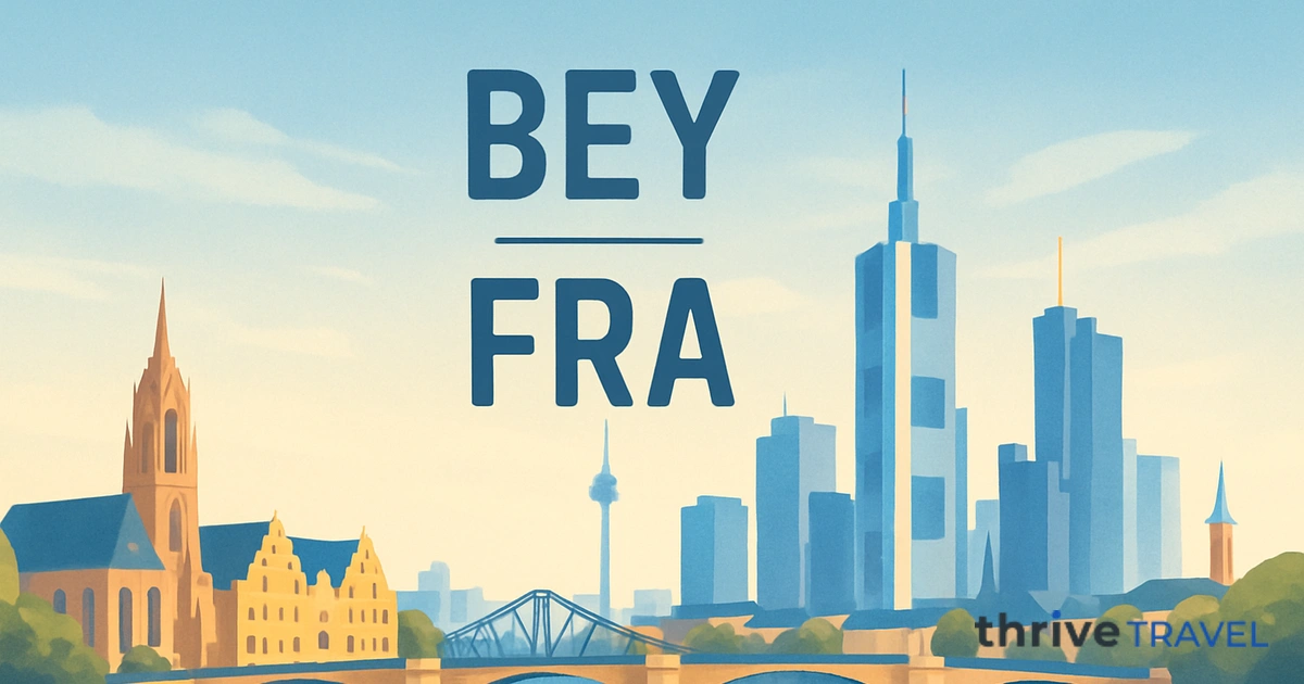 Beirut to Frankfurt