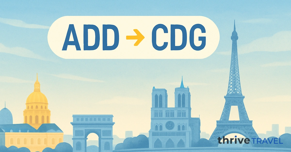 Addis Ababa to Paris
