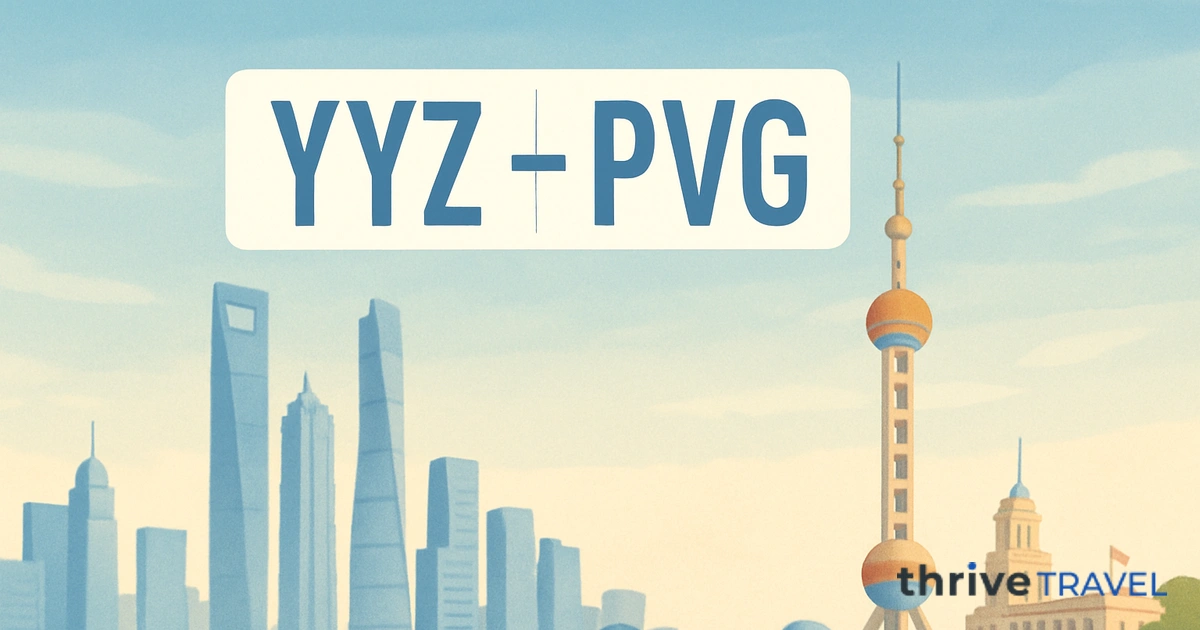 Toronto to Shanghai