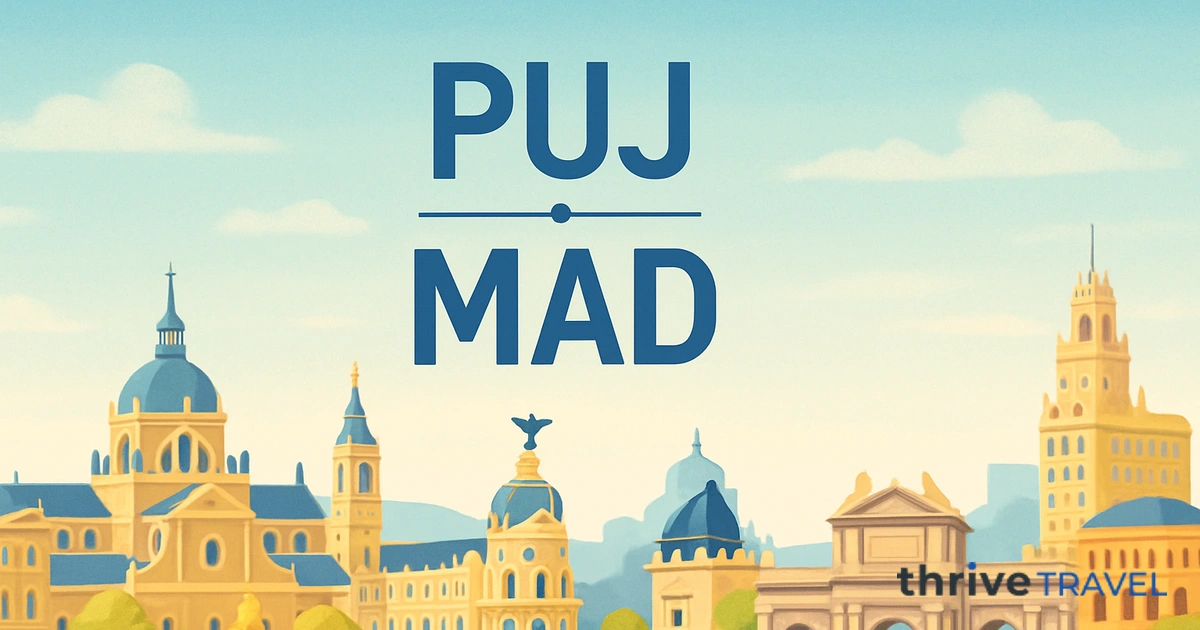 Punta Cana to Madrid