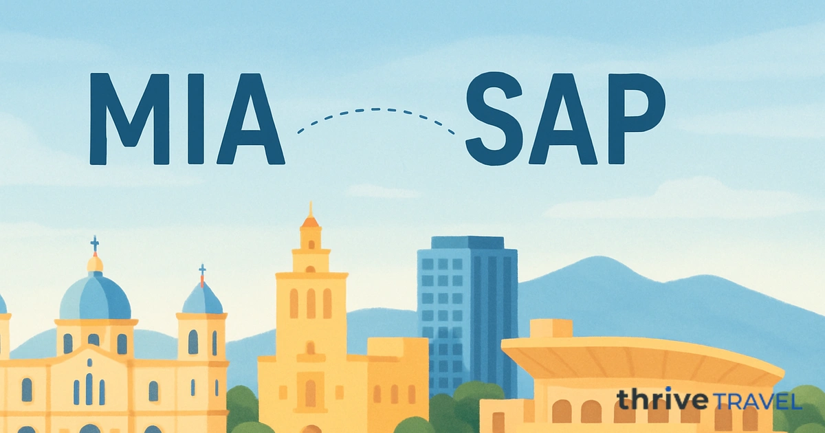 Miami to San Pedro Sula