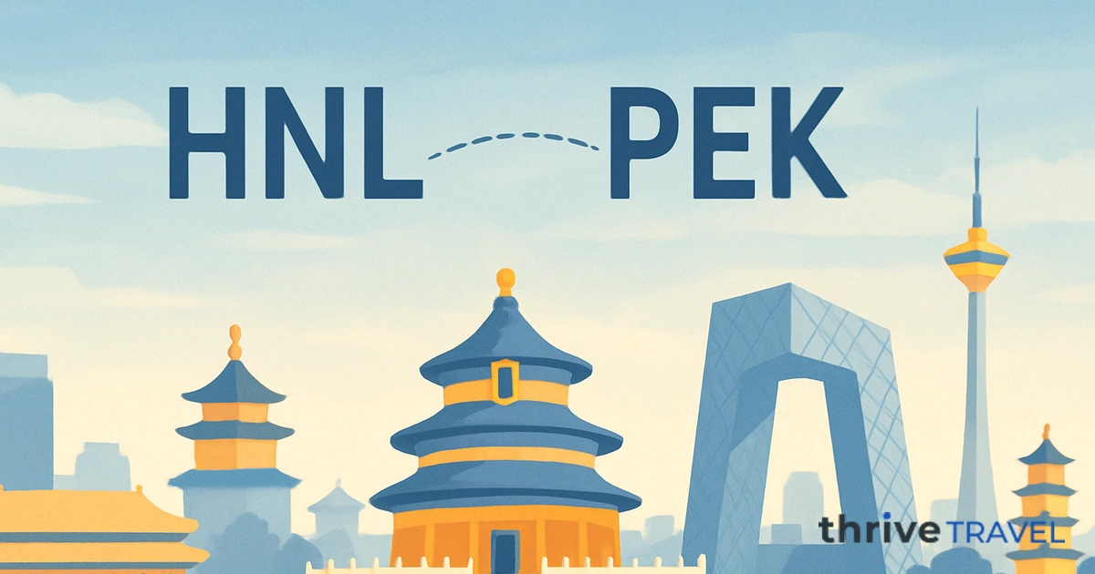 Honolulu to Beijing