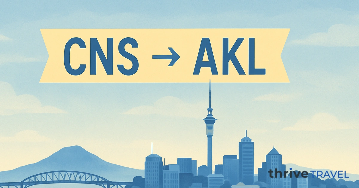 Cairns to Auckland