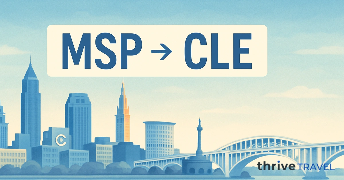 Minneapolis to Cleveland