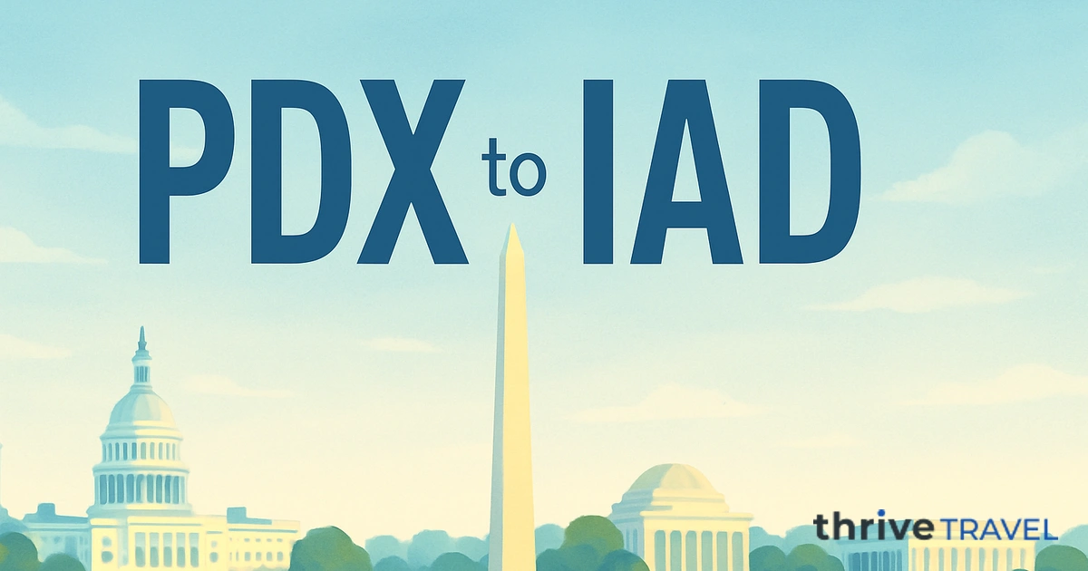 Portland to Washington D.C.