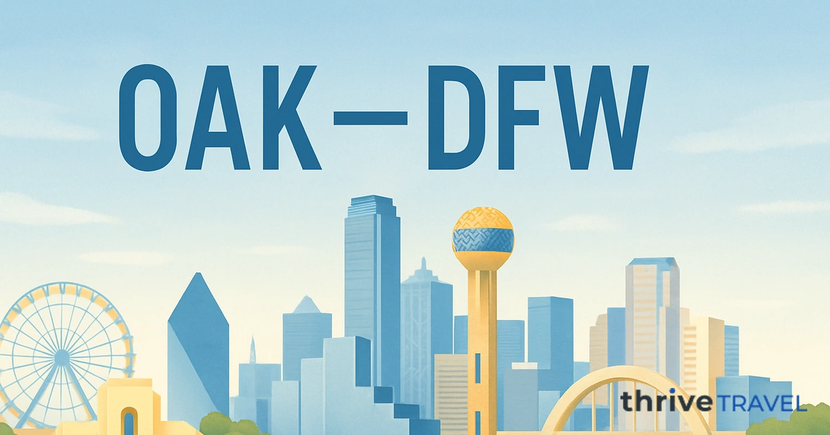 Oakland to Dallas
