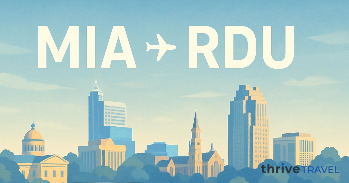 Miami to Raleigh-Durham