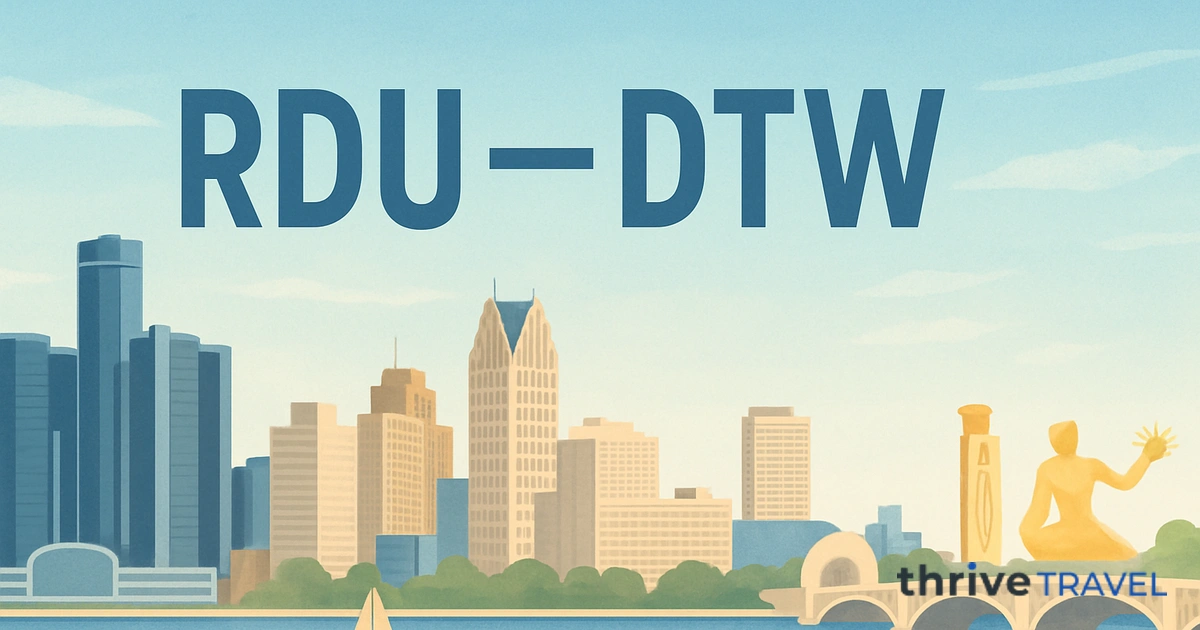 Raleigh to Detroit