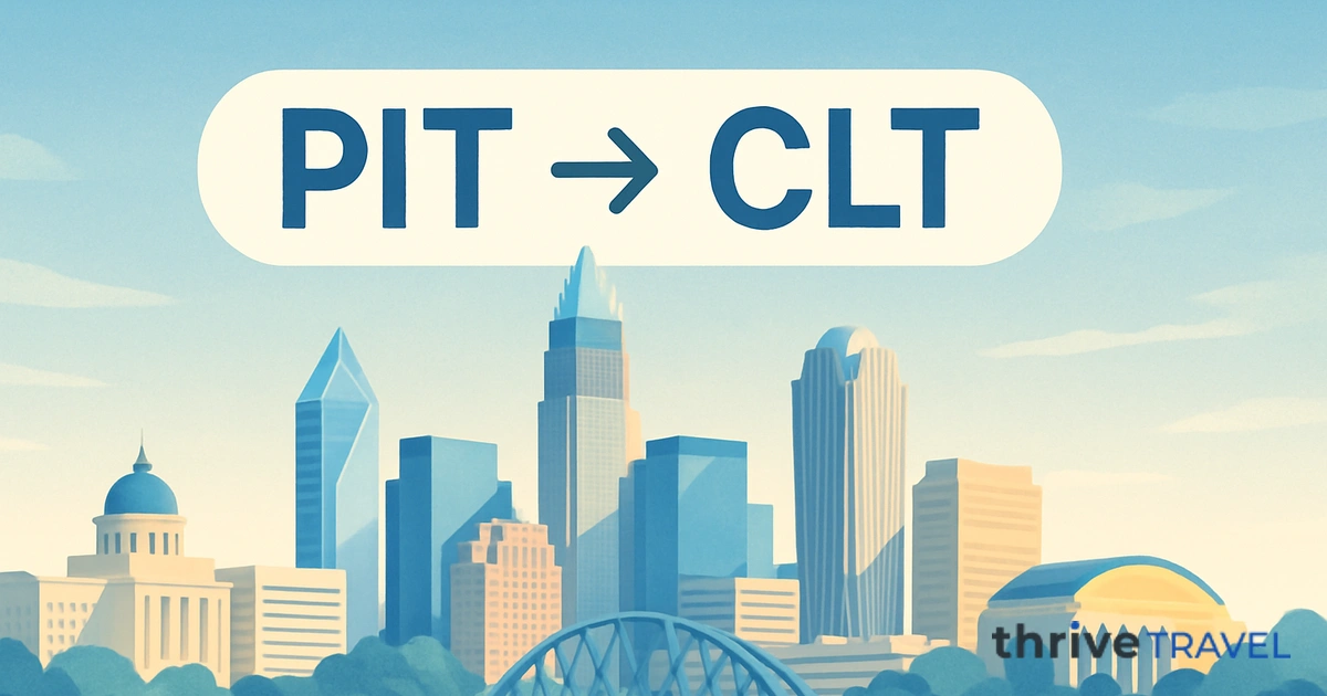 Pittsburgh to Charlotte