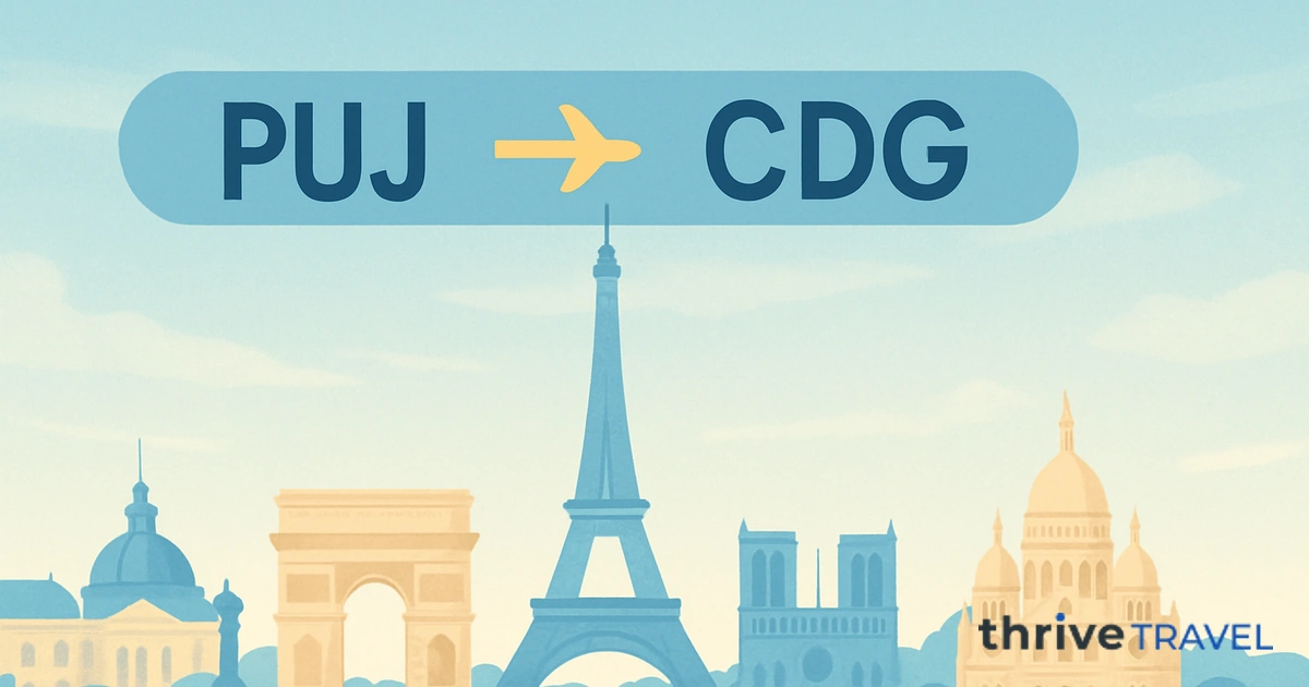 Punta Cana to Paris
