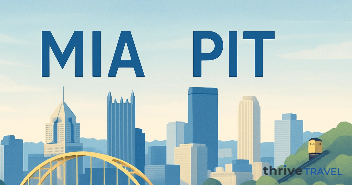 Miami to Pittsburgh