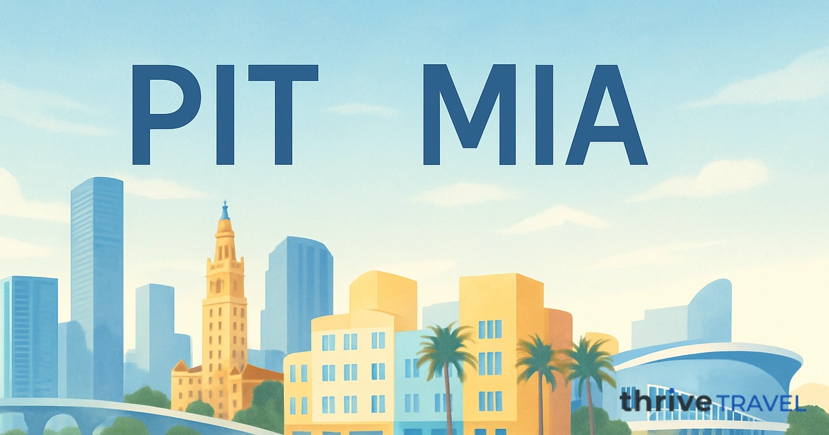 Pittsburgh to Miami