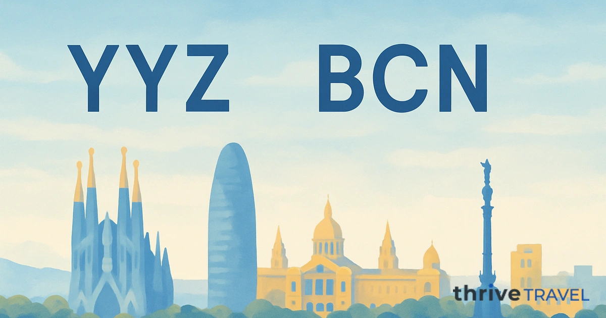 Toronto to Barcelona