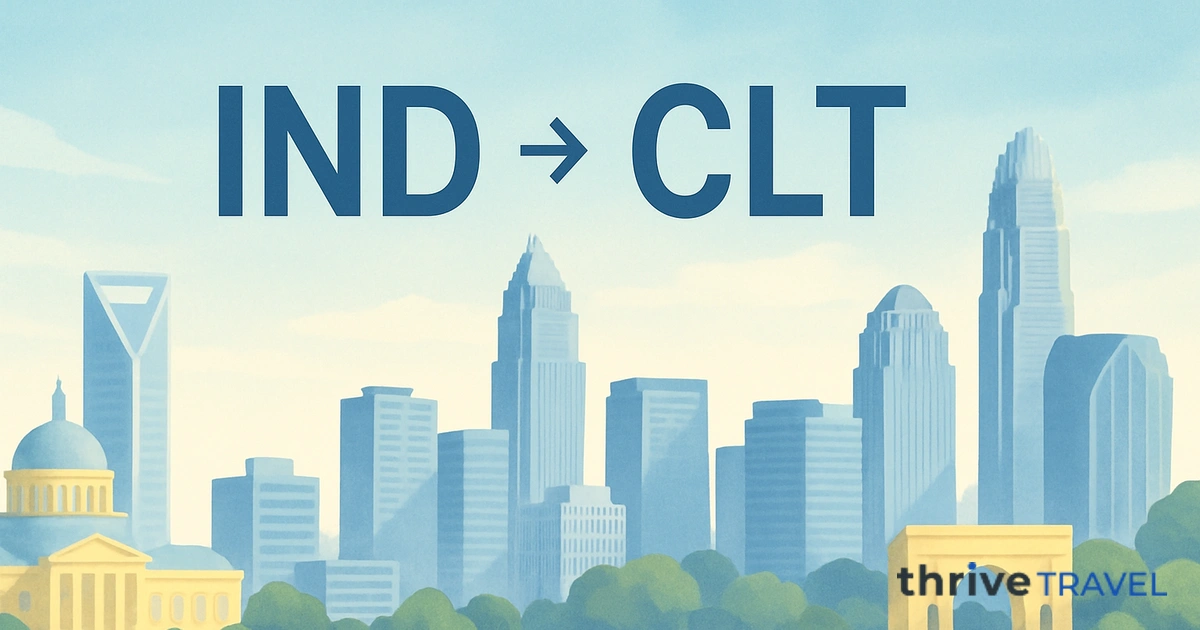 Indianapolis to Charlotte