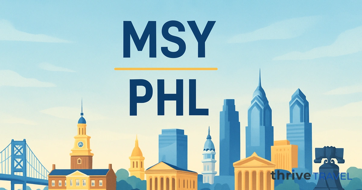 New Orleans to Philadelphia