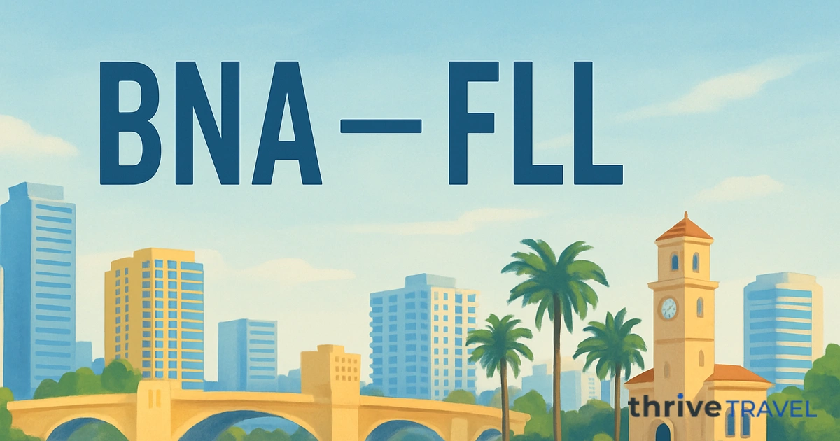 Nashville to Fort Lauderdale