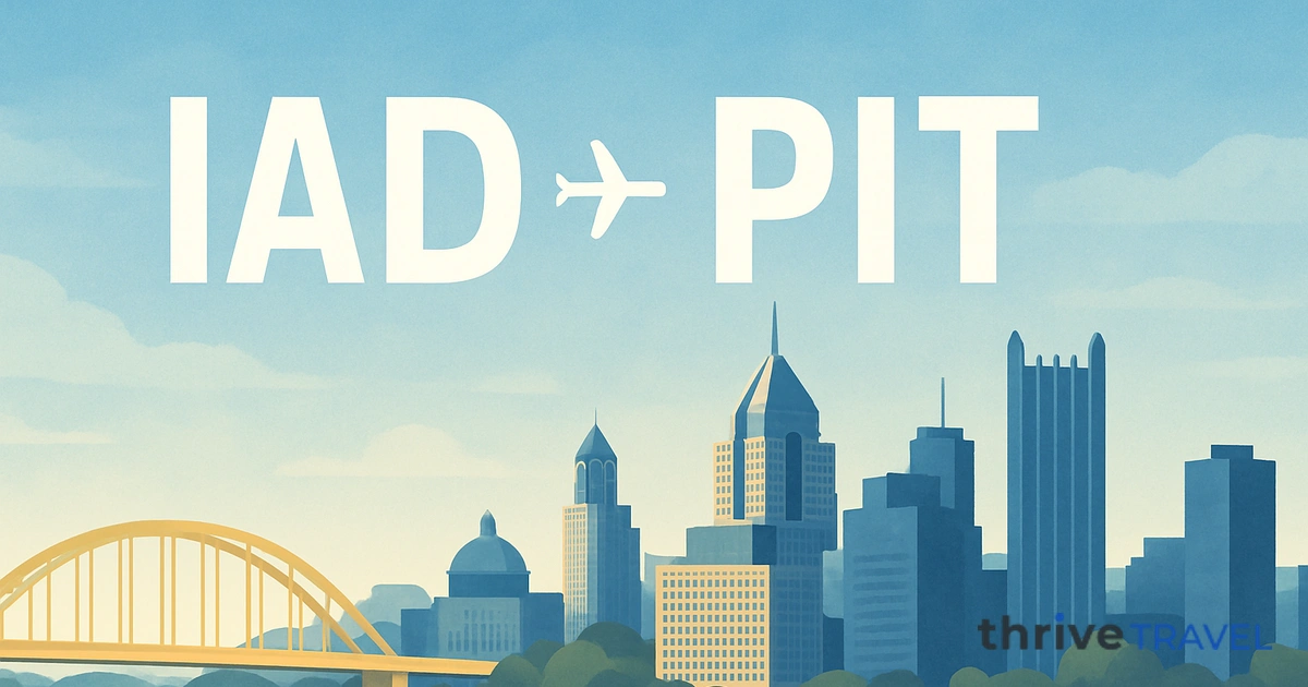 Washington to Pittsburgh