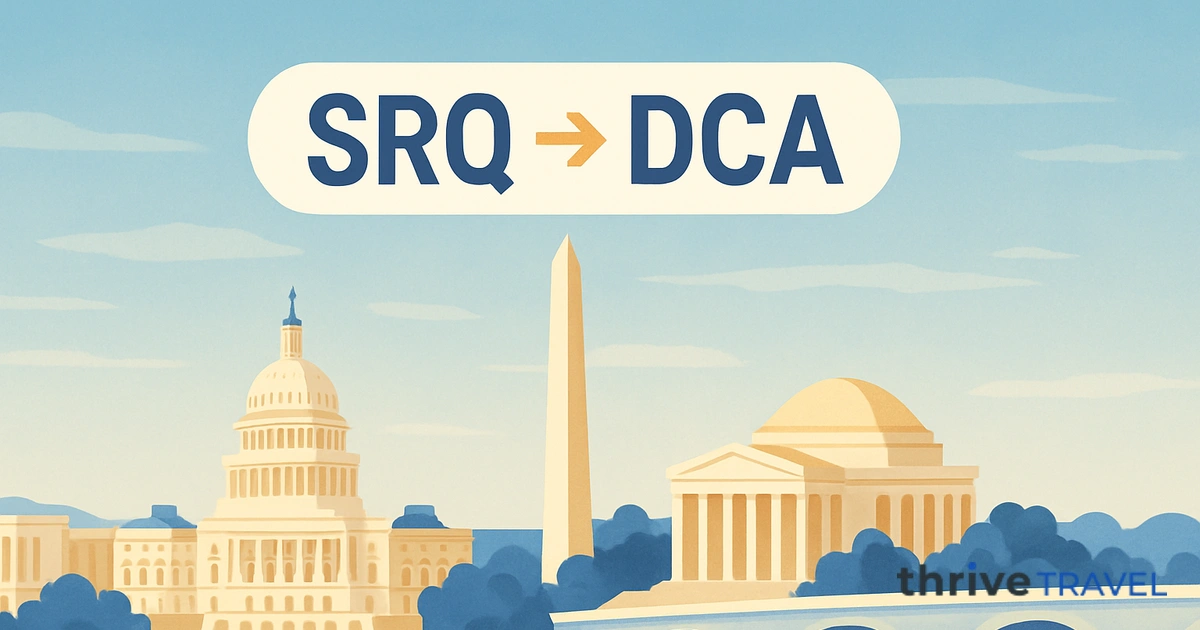 Sarasota to Washington D.C.