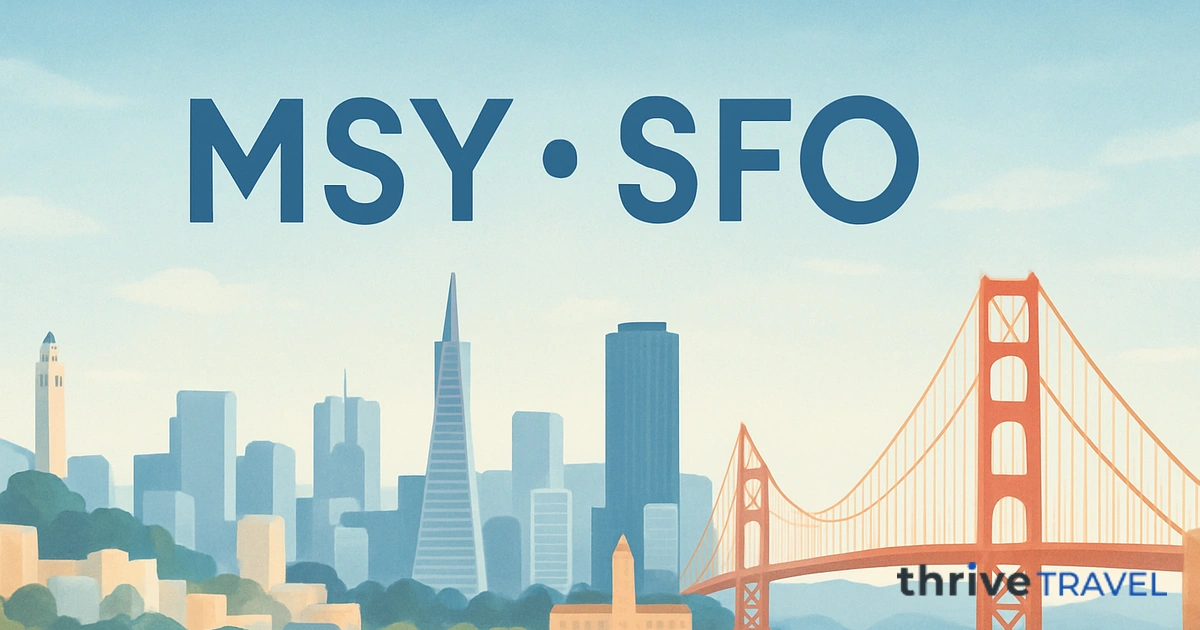 New Orleans to San Francisco