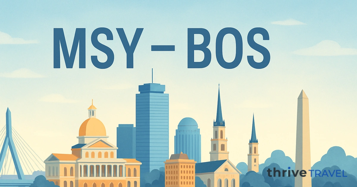 New Orleans to Boston
