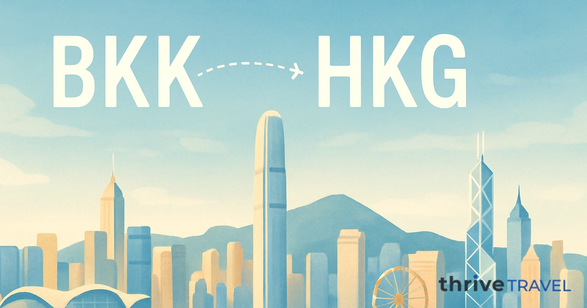 Bangkok to Hong Kong