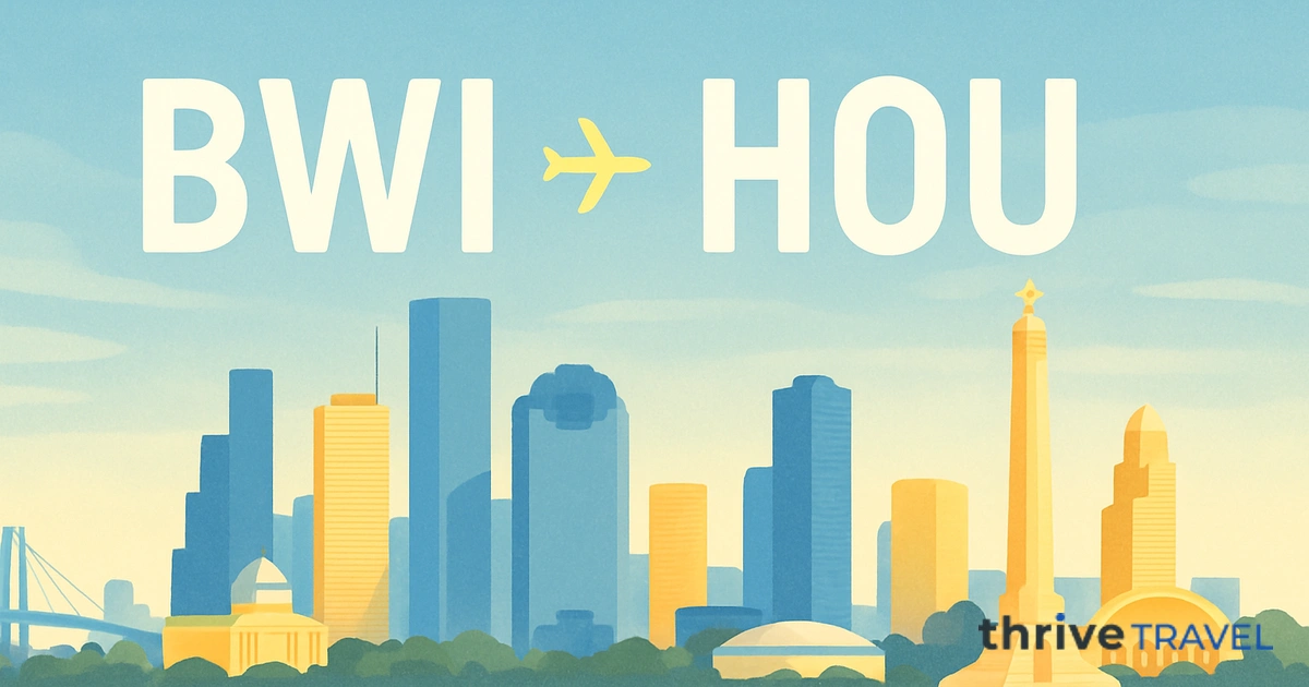 Baltimore to Houston
