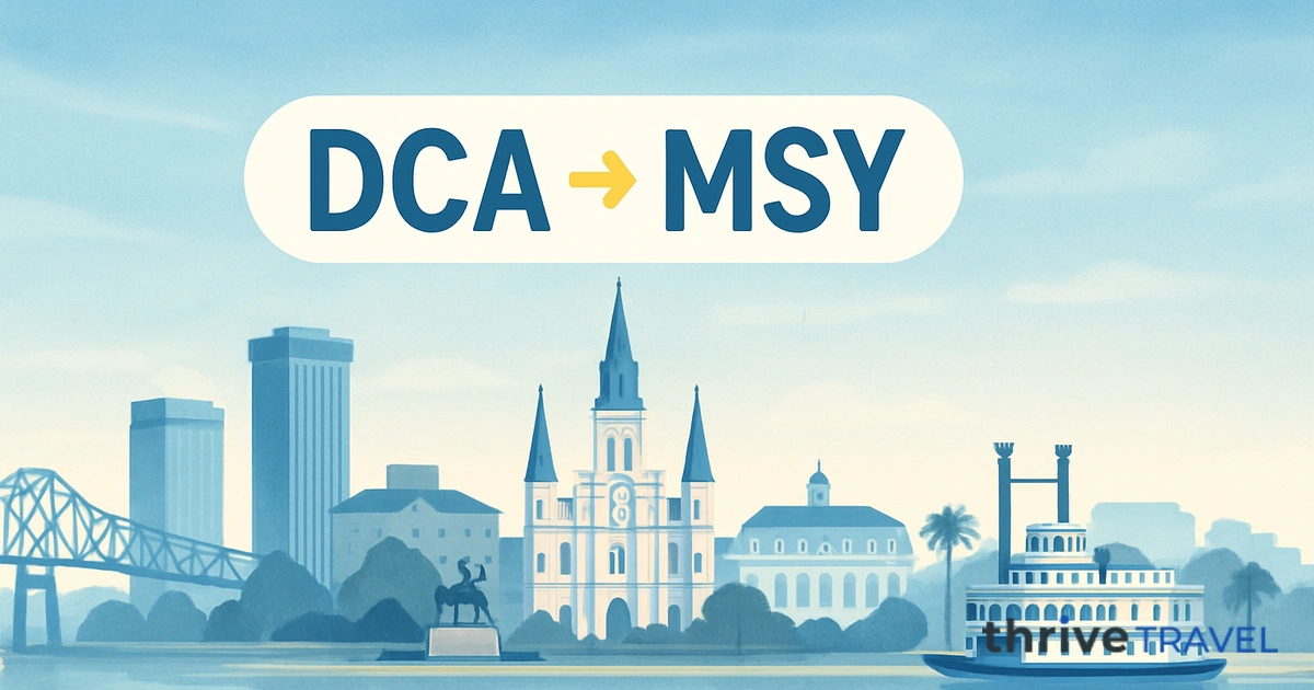 Washington to New Orleans