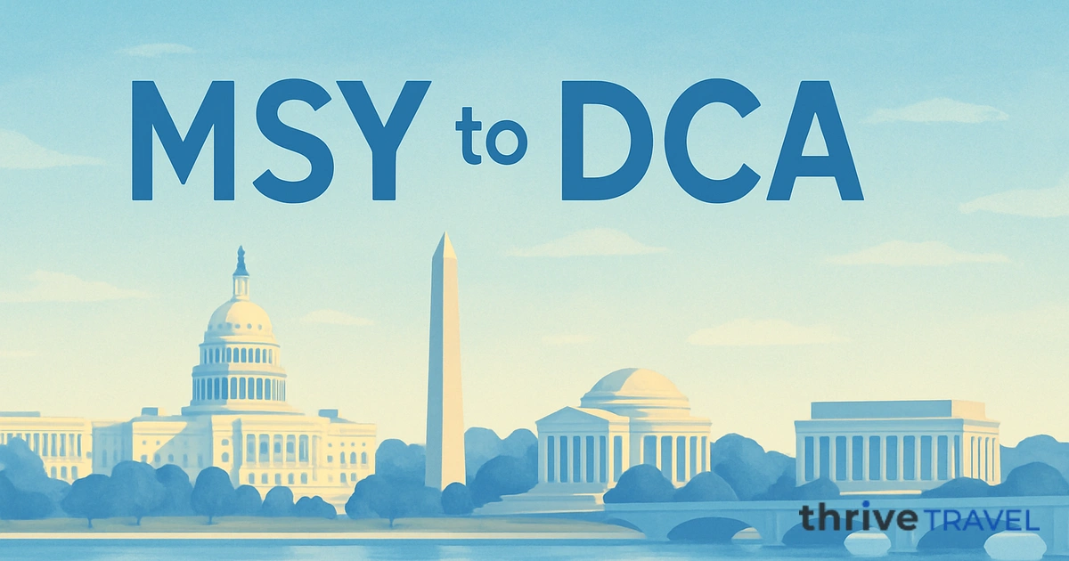 New Orleans to Washington