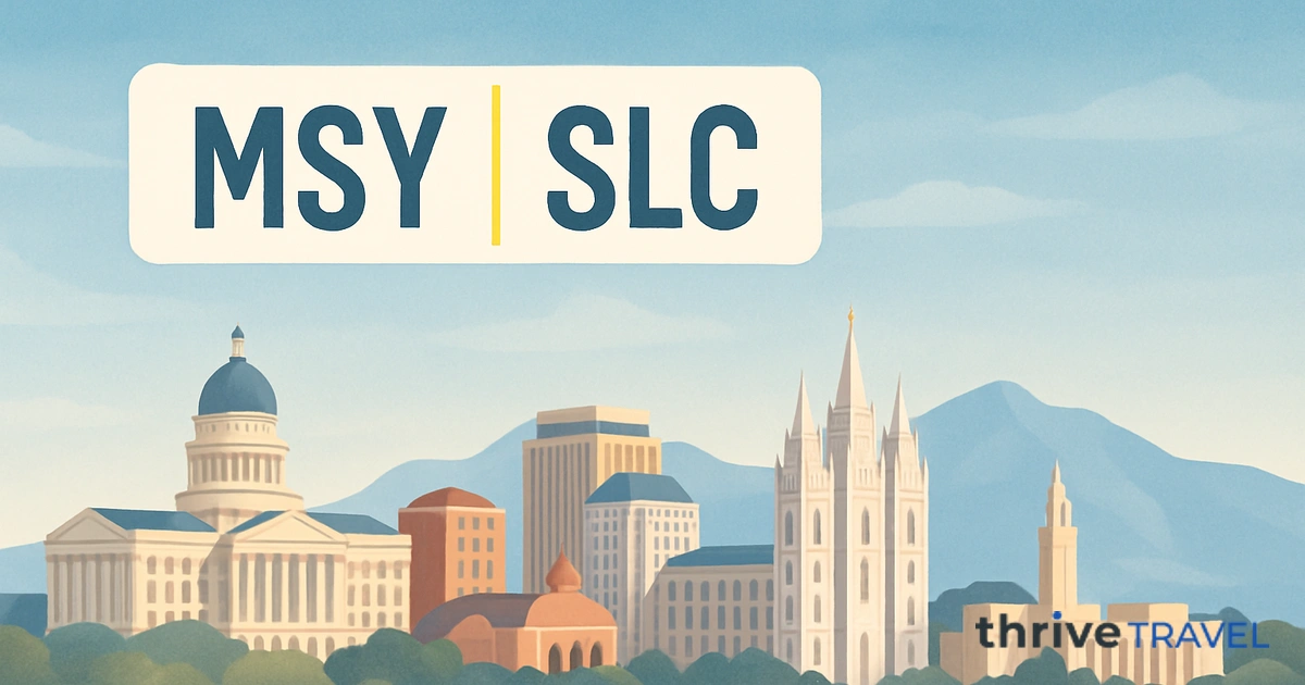 New Orleans to Salt Lake City