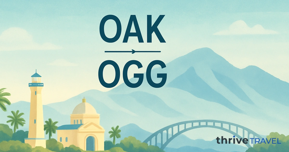 Oakland to Kahului