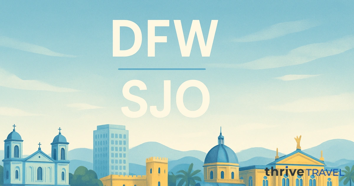 Dallas to San José