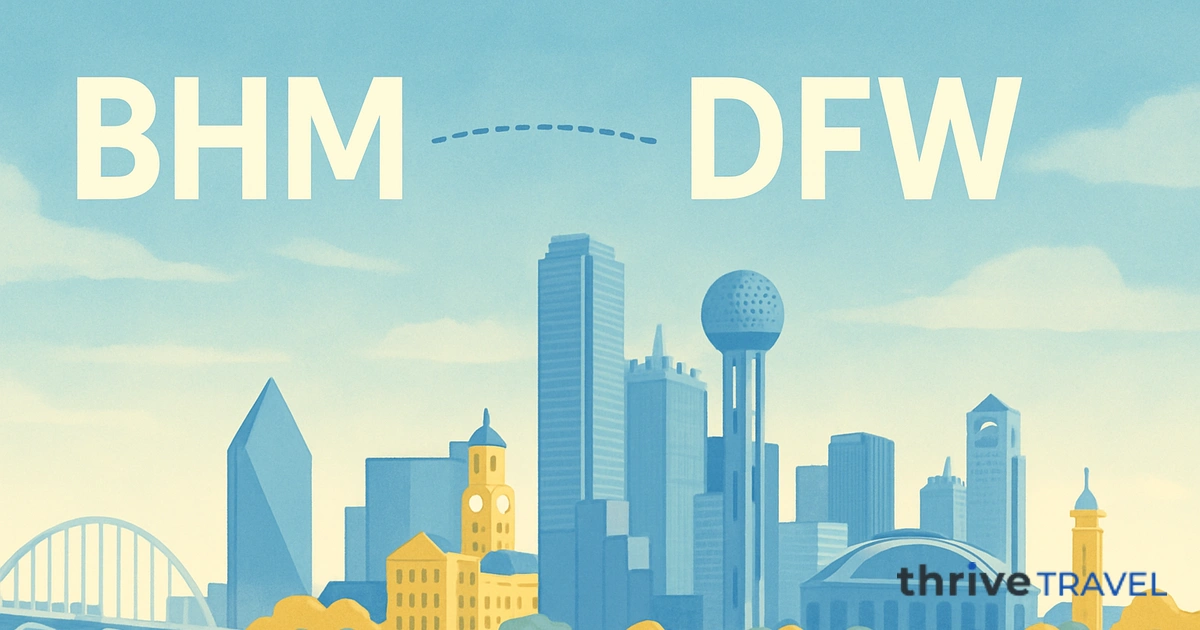 Birmingham to Dallas