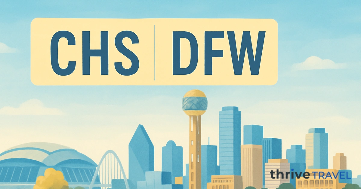 Charleston to Dallas