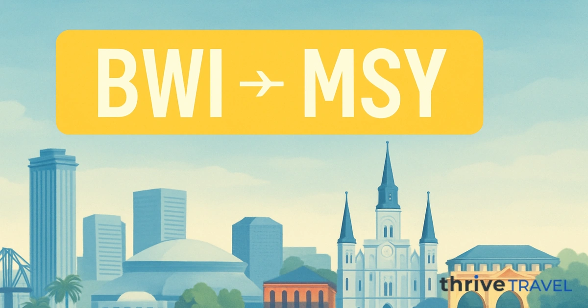 Baltimore to New Orleans