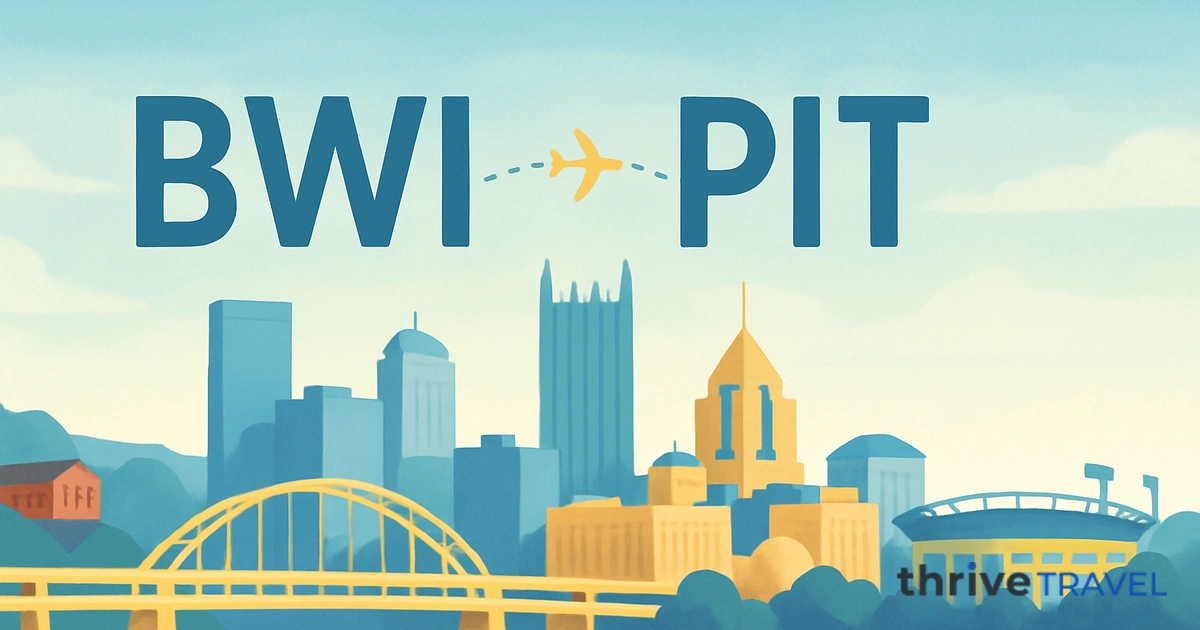 Baltimore to Pittsburgh