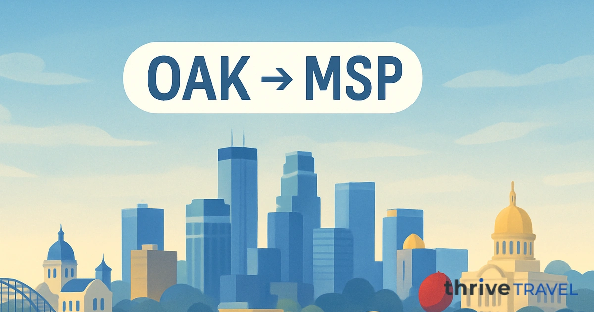 Oakland to Minneapolis