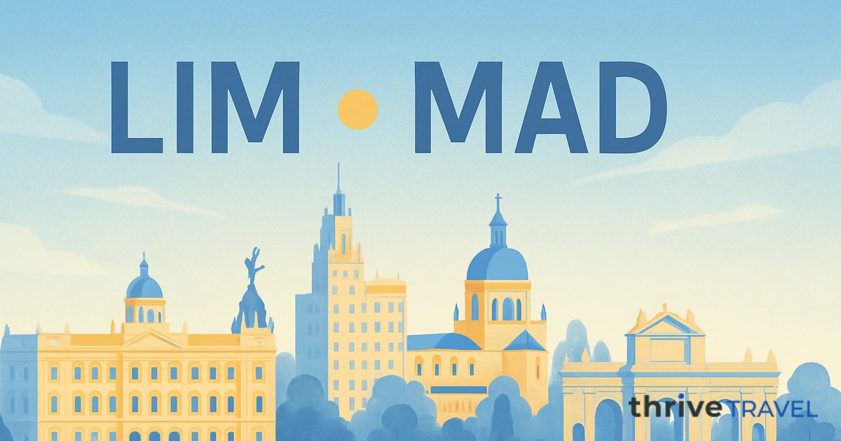 Lima to Madrid
