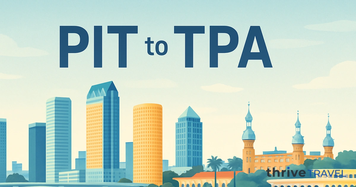 Pittsburgh to Tampa