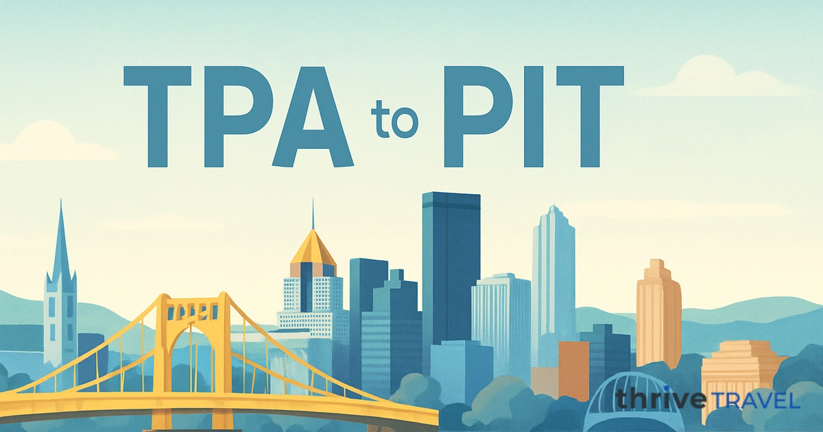 Tampa to Pittsburgh