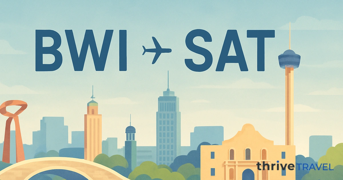Baltimore to San Antonio